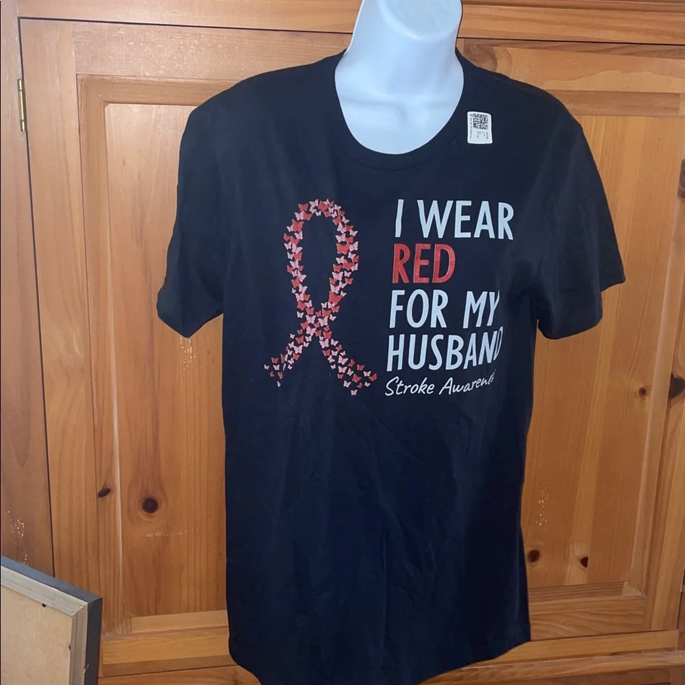 Stroke Awareness Support Shirt 🎗️❤️🖤 - Picture 3 of 11